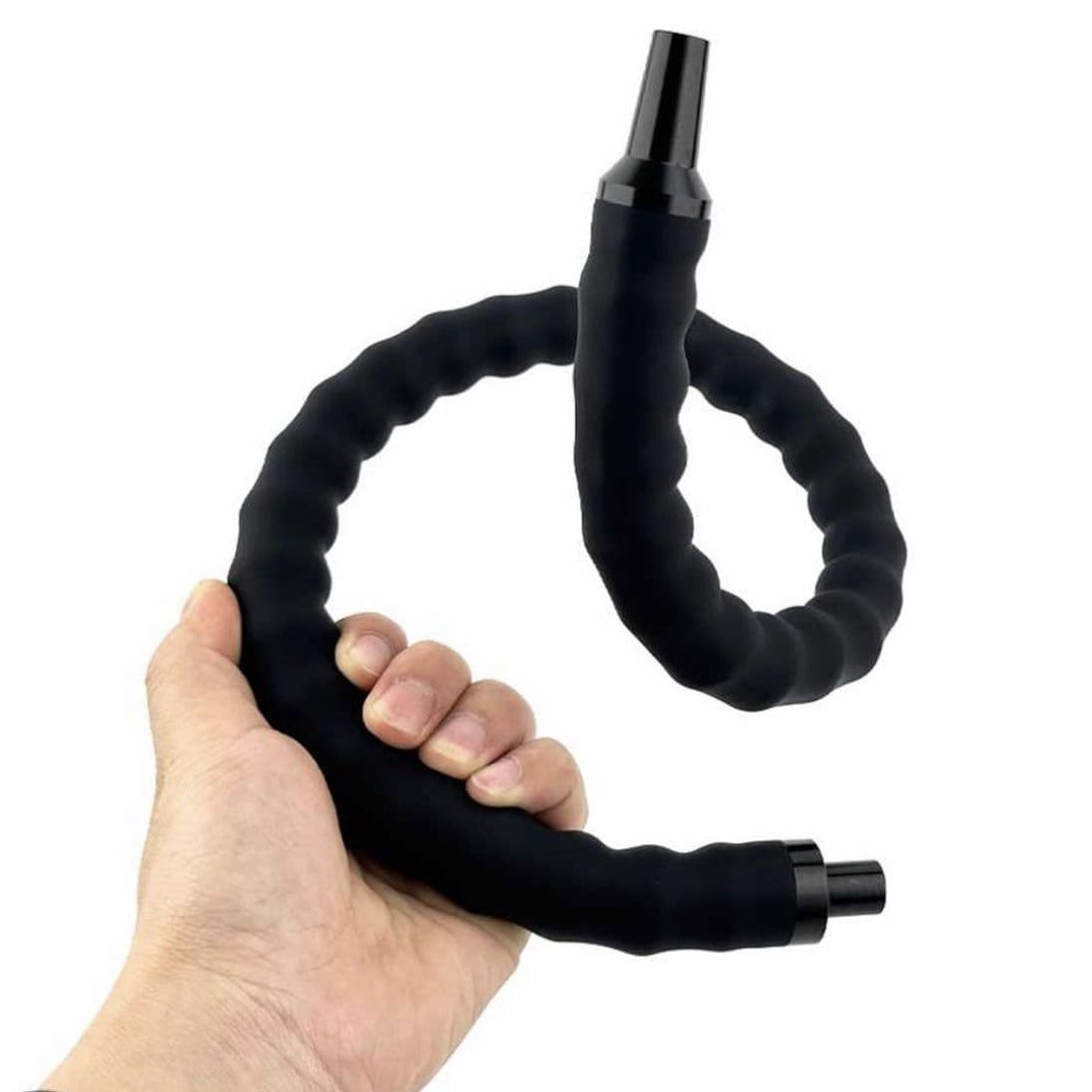 Cross-border Bendable Aluminum Hookah Hose Silicone Tube Game Gadget Folding Hookah Pipe