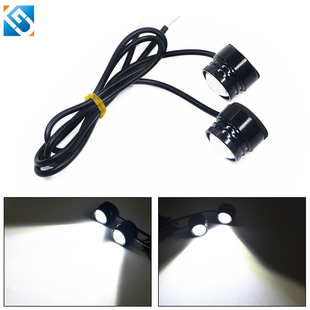 Car LED Eagle Eye Light Motorcycle License Plate Light COB Daytime Running Light 23MM Rogue Revenge Light LED Reverse Light