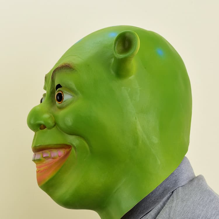 Halloween Shrek Latex Mask Cosplay Party Funny Novelty Headpiece Movie Prop Factory Wholesale
