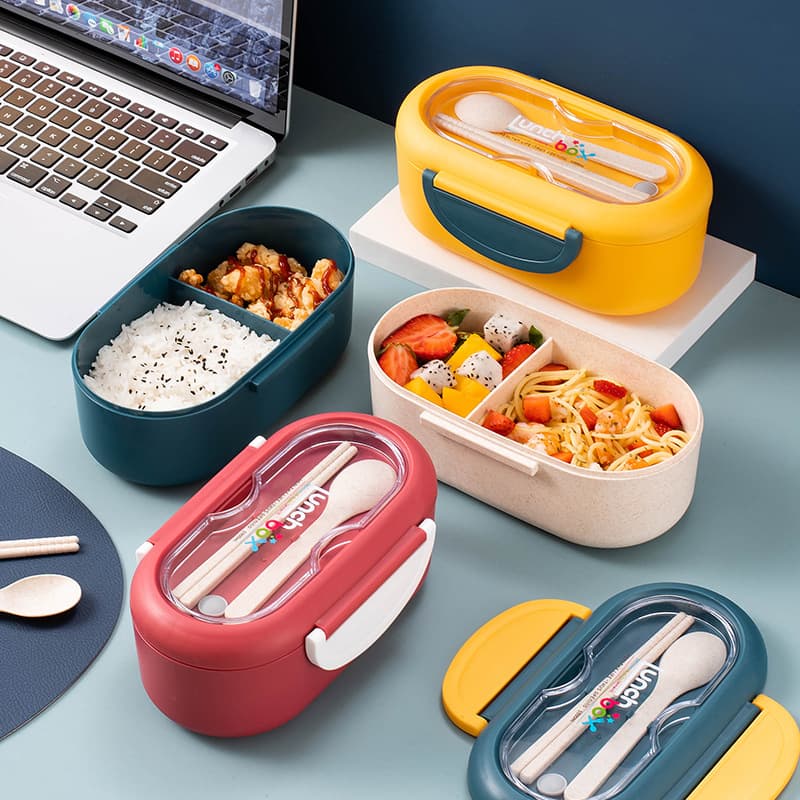 Plastic Insulated Lunch Box, Microwave Lunch Box, Heatable Student Lunch Box, Sealed Crisper, Food Grade