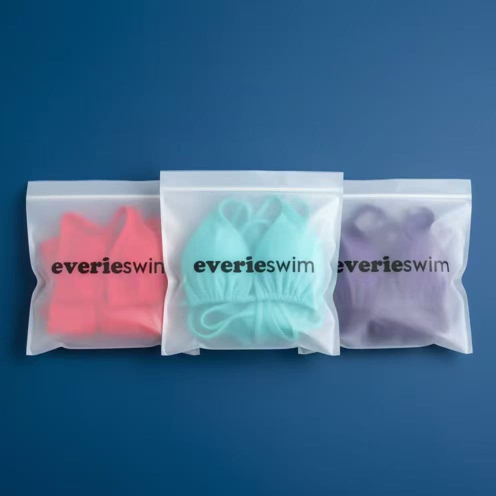 PLA fully biodegradable eco-friendly bone-fold bags, semi-transparent self-sealing bags for clothing/socks degradable packaging