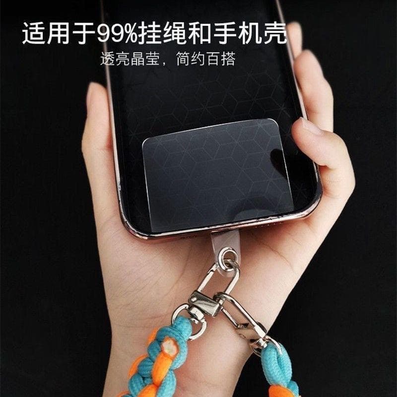 Mobile phone gasket fixed card mobile phone lanyard card sticker mobile phone charging port fixed piece card hanging transparent mobile phone pad