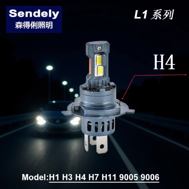L1 Series LED Car Headlights H1 H3 H4 H7 H11 9005 9006 Super Bright High and Low Beam Modified Bulbs