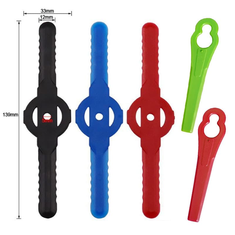 Yunbei Plastic Grass Cutting Blade, Lawn Trimmer Blade, Straw Mower Blade Accessories, Plastic Blade