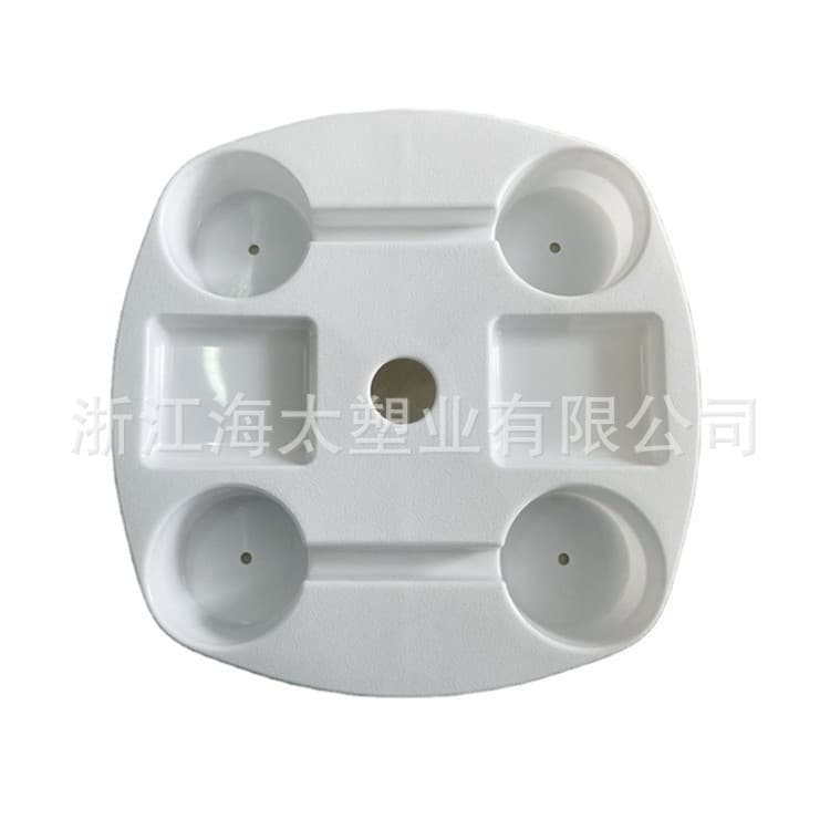 Premium quality beach umbrella, small size, umbrella table, umbrella plastic tray, umbrella plate, round tabletop tray for beach umbrellas.