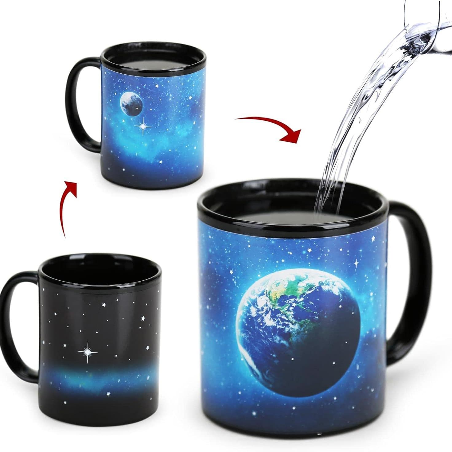 Color-Changing Mug Starry Sky Heat-Sensitive Ceramic Cup Creative Water Bottle Gift Customizable Logo