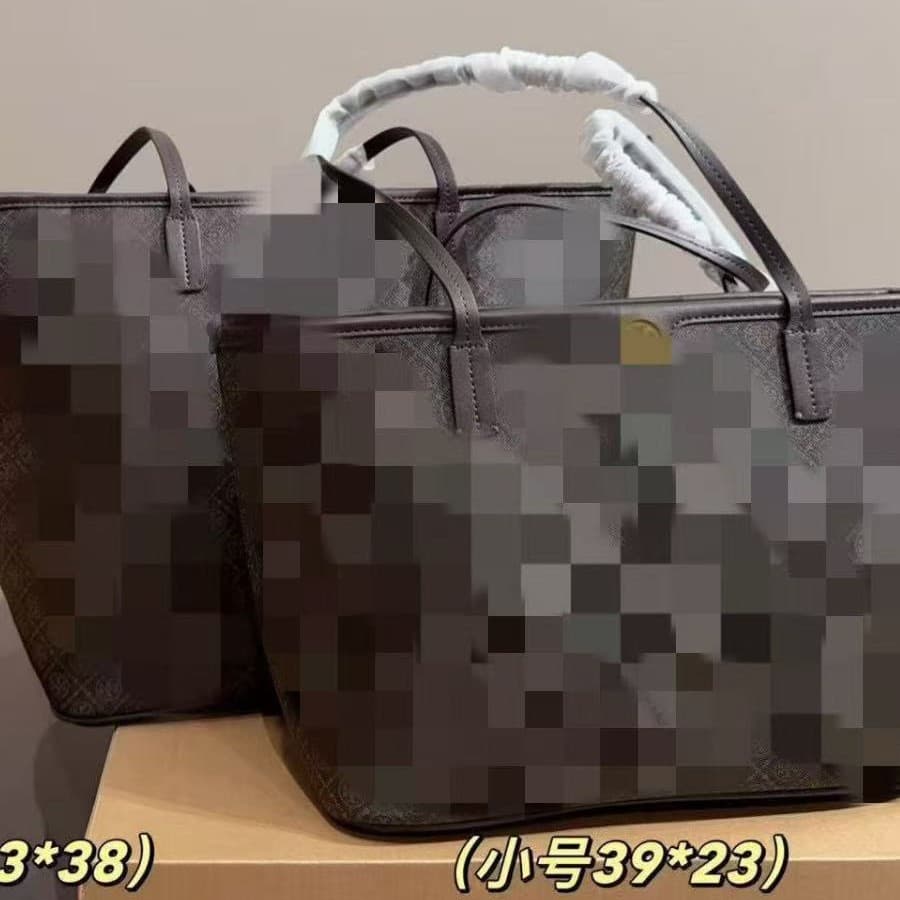 TB presbyopic canvas fabric tote bag trendy fashion large capacity mommy bag shopping bag foreign trade wholesale women's bag