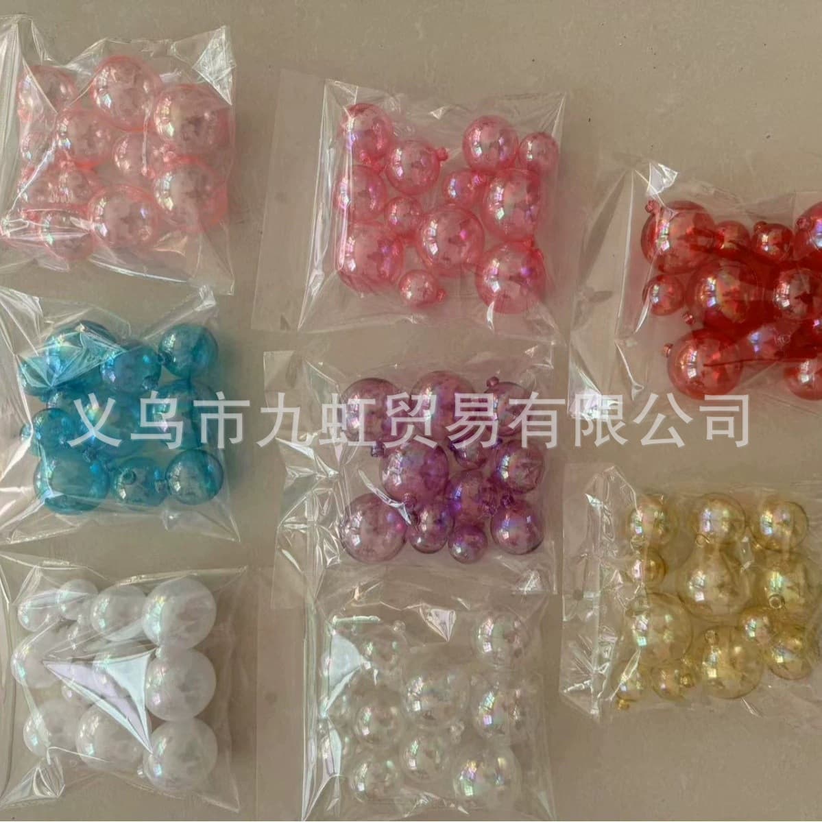 12 colorful balls, colorful ball cake decorations, colorful bubble transparent balls, creative Christmas balls, birthday cake decorations