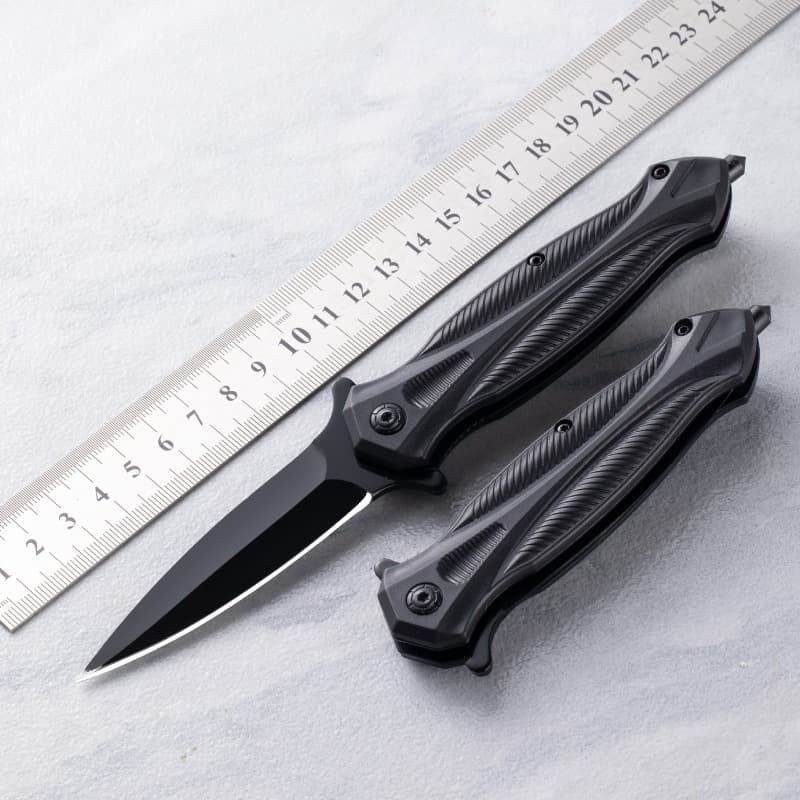 Outdoor Stainless Steel Folding Knife High Hardness Mini Knife Multi-Functional Self-Defense Survival Folding Knife New for Camping