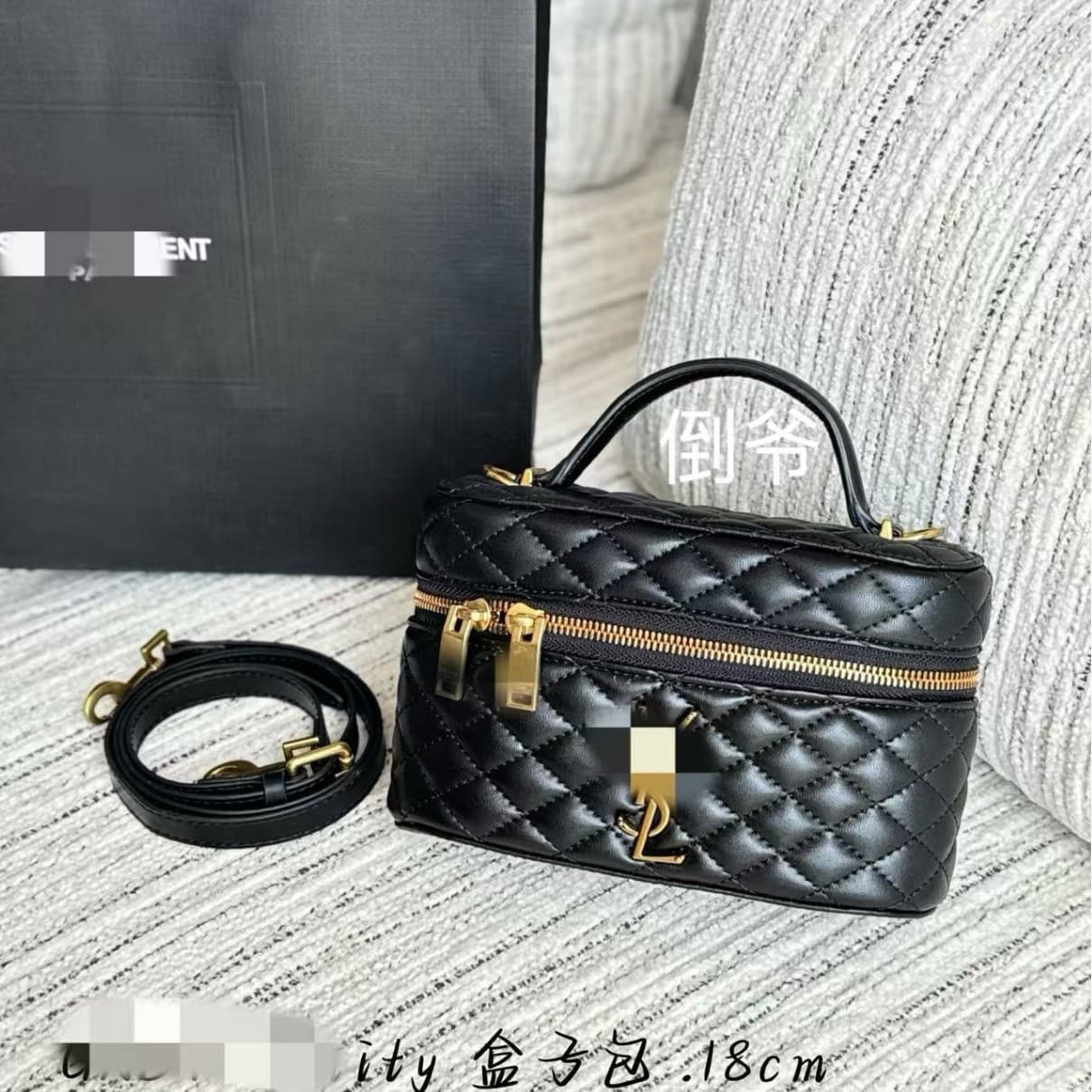 New Cross-border Genuine Leather Poplar Box Bag, Versatile, Fashionable and Exquisite Hand-held Shoulder Crossbody Women's Small Square Bag