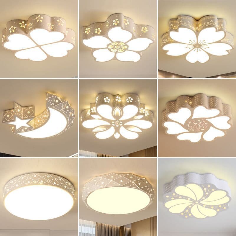 New Bedroom Light Minimalist Fashionable Children's Room Lighting Cozy Romantic Living Room Light Fixture Creative LED Ceiling Light