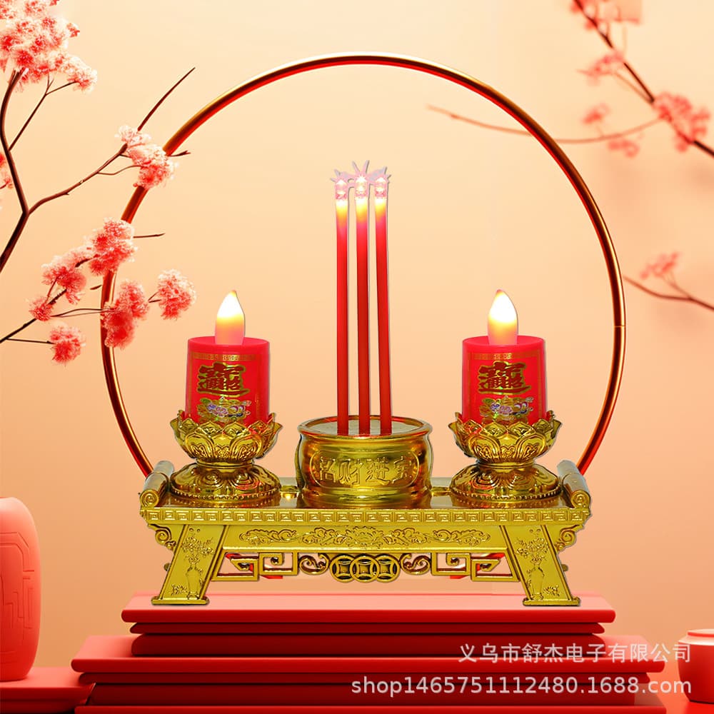 Cross-border Hot-seller Candle Holders, Smokeless Electronic Incense Burners, Qingming Festival Worship Burners in Stock