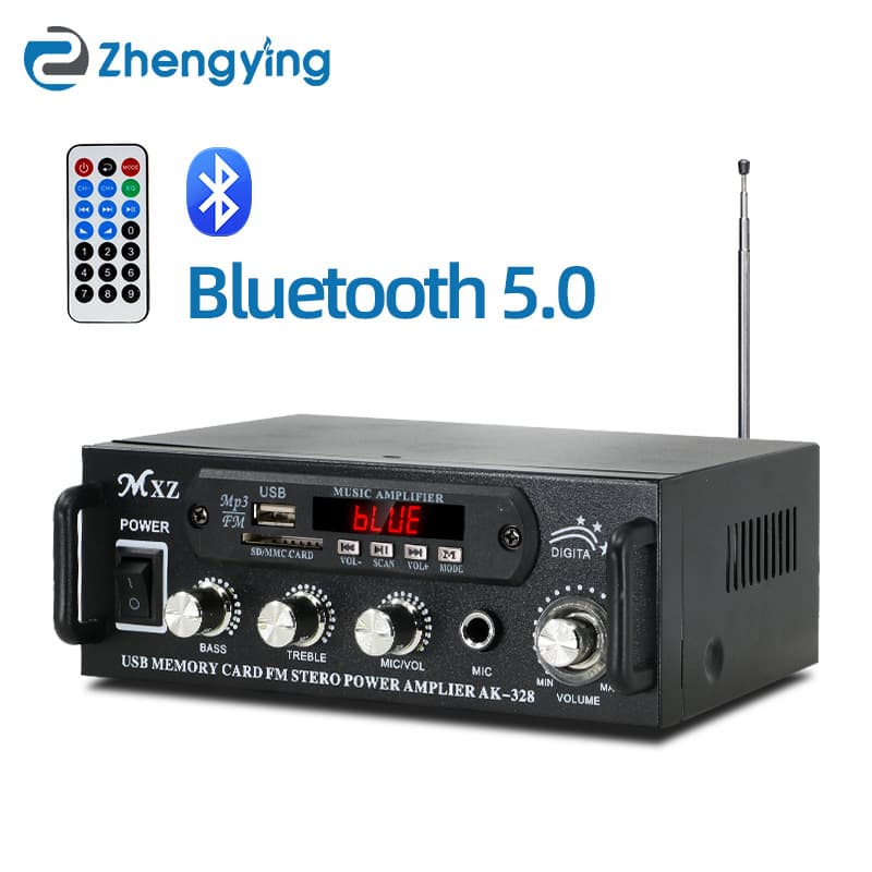 Factory Wholesale Export Hot Selling AK-328 Mini Bluetooth USB Amplifier for Speakers