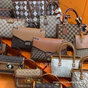 New Style Women's Bag Single Shoulder Crossbody Bag High Quality Mixed Styles Wholesale Source Spot Foreign Trade Wholesale Cross-border Live Streaming Bags Large