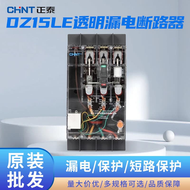 Chint Earth Leakage Circuit Breaker DZ15LE-40(100)/290/390/490T100A6 Three-Phase Dedicated for Construction Sites