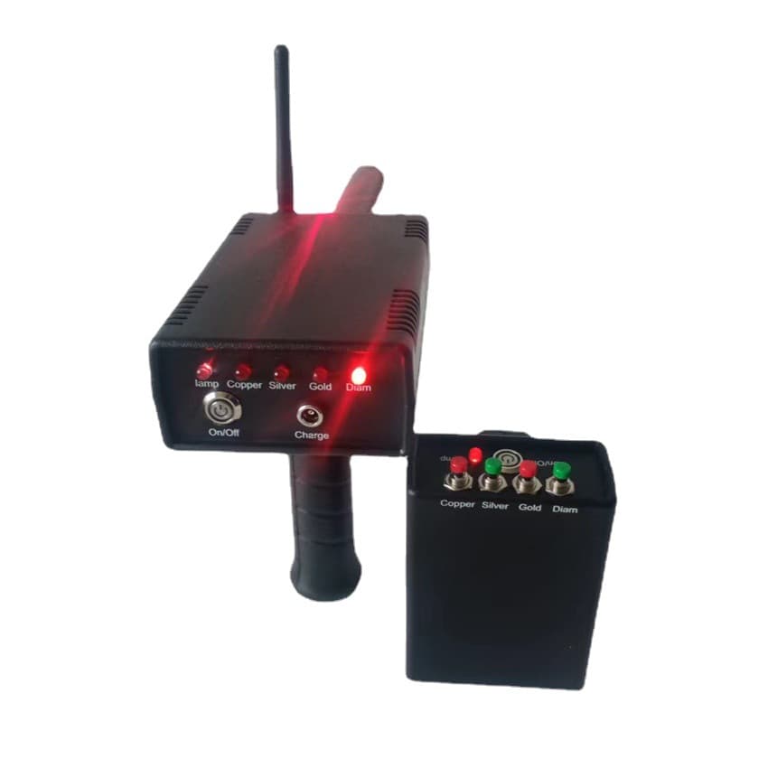 Black Remote Positioning Underground Metal Detector Upgraded Version of Texas God AKS Field Detection Gold, Silver and Copper