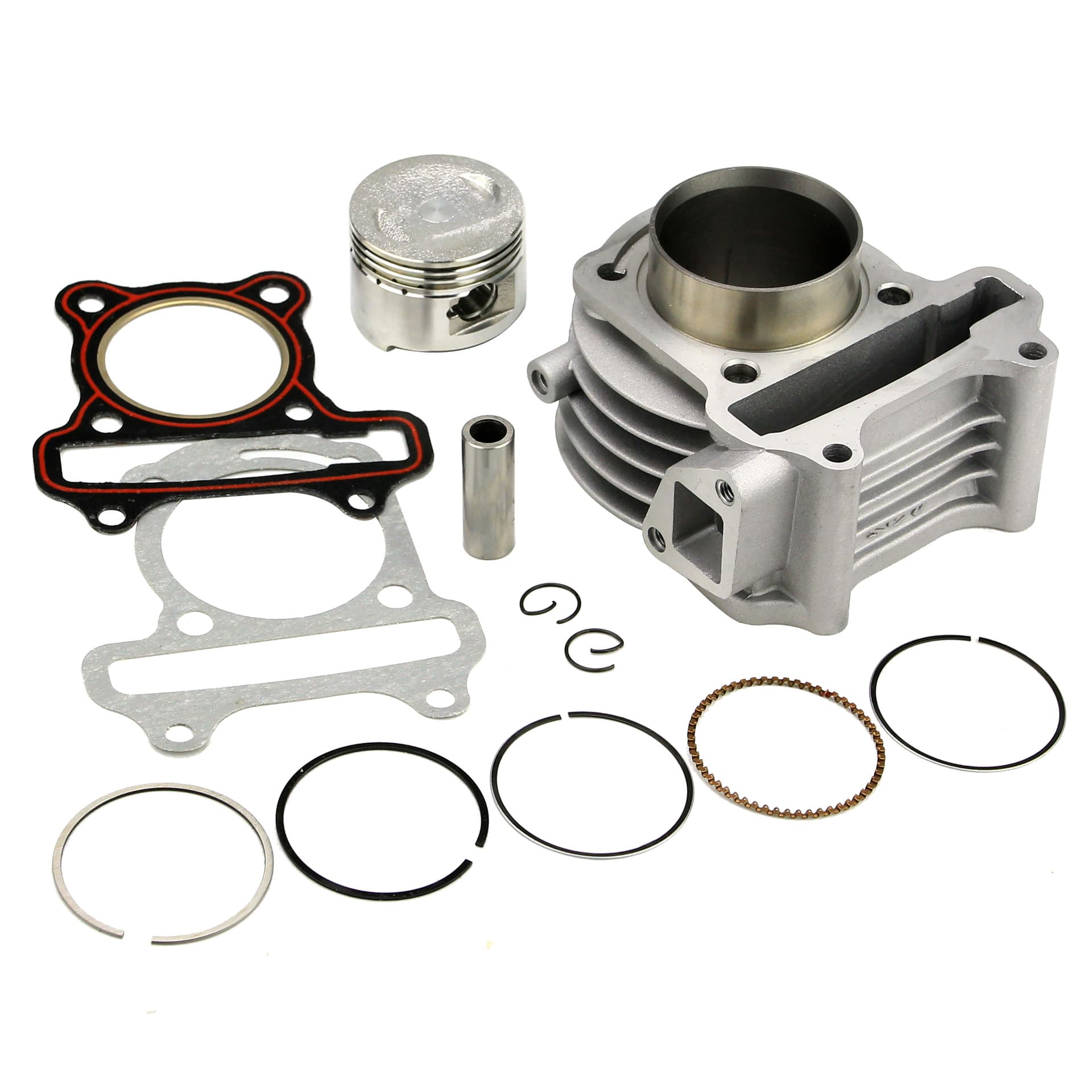 GY6-50 80 100 Cylinder Kit GY6 Cylinder Kit Bore 50mm Bore Modified 100CC Piston Ring Cylinder Assembly