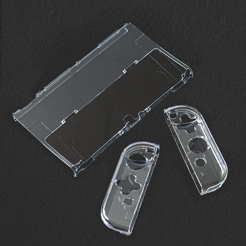 Nintendo Switch OLED Protective Case Split Transparent Crystal Hard Shell for Game Console Accessories