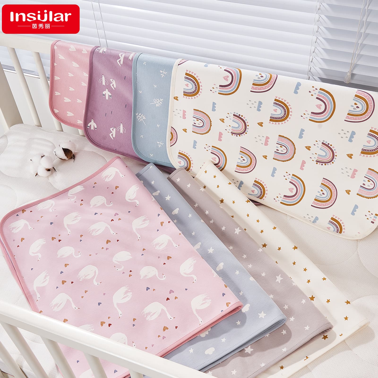 Children's diaper mattress, baby waterproof, cotton breathable, baby quitting diapers, aunt pad, menstrual period mattress, on behalf of