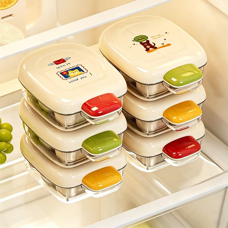 Dopamine Ice Cube Mold Home Small Refrigerator Press-Type Ice Tray Food-Grade Ice Grid with Lid Mini Freeze Ice Box