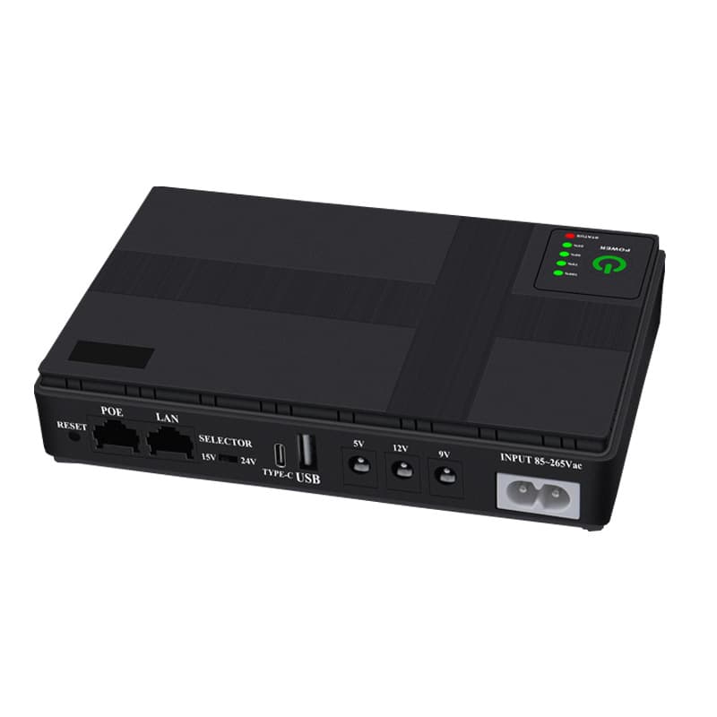 Mini UPS Power Supply Emergency Backup 12V Mini UPS Uninterruptible Power Supply Surveillance Power Supply