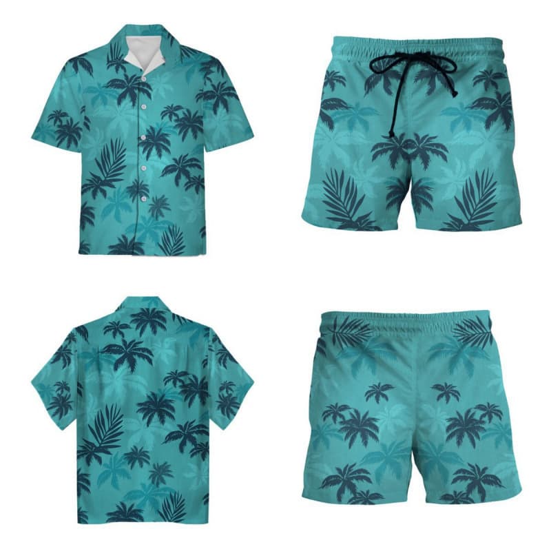Summer Game GTA Grand Theft Auto Style Shirt Hawaiian Beach Short Sleeve 3D Digital Print POD