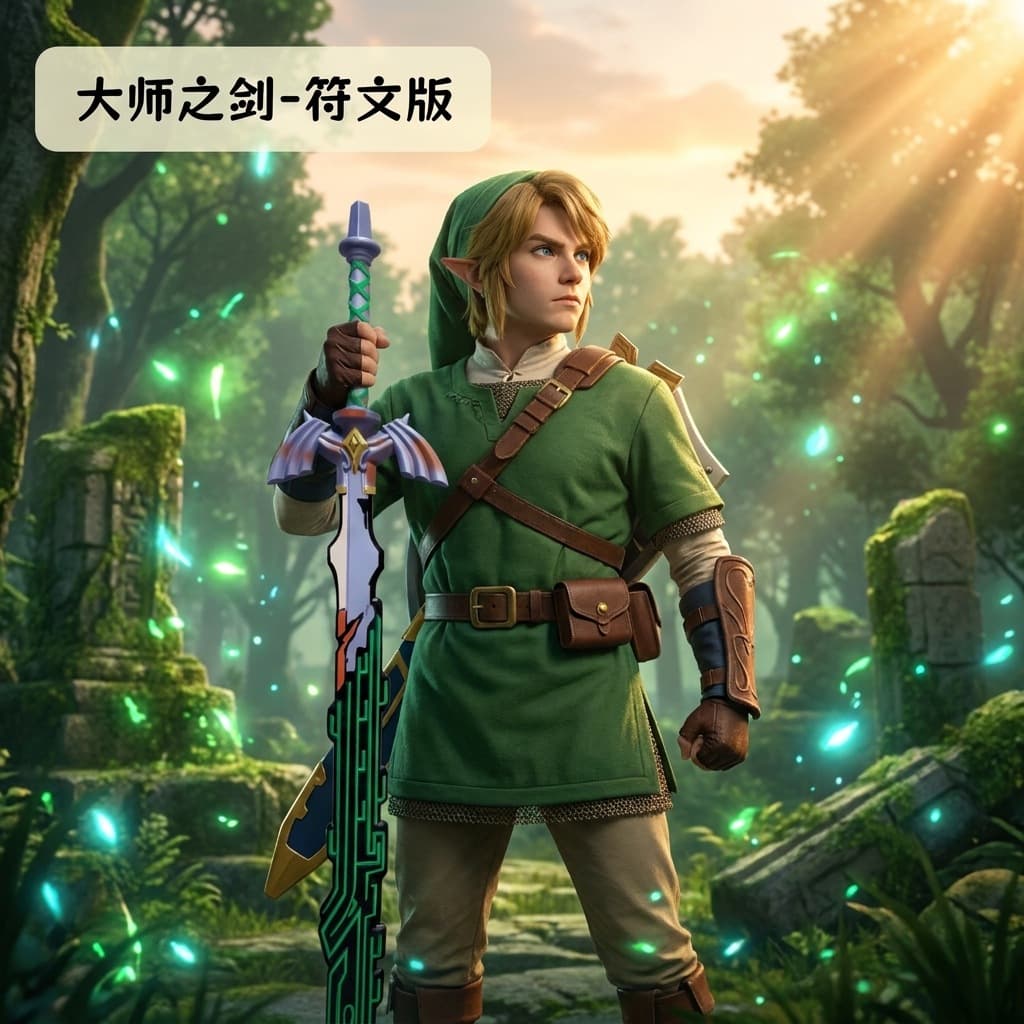 Legend of Zelda Master Sword Weapon Prop PU Soft Rubber Kids Toy Cosplay Costume Accessory Figurine