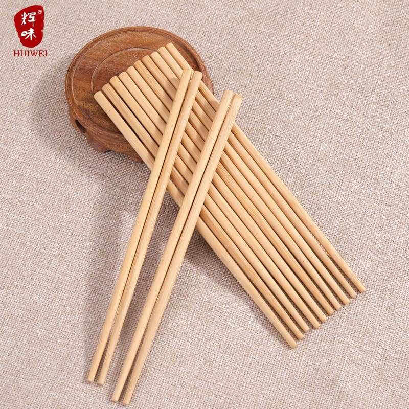 Factory Direct Plain Bamboo Chopsticks, Knot-Free Carbonized, Bagged, Supermarket Exclusive, Home Use, Paint-Free