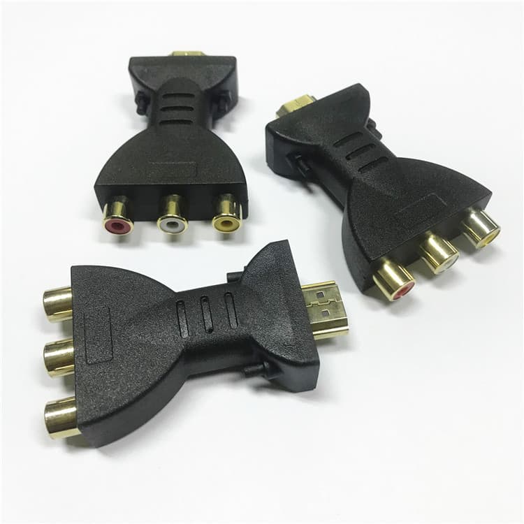 Factory Direct HDMI to 3RCA Red Yellow White Composite Converter HDMI to AV Converter 3RC