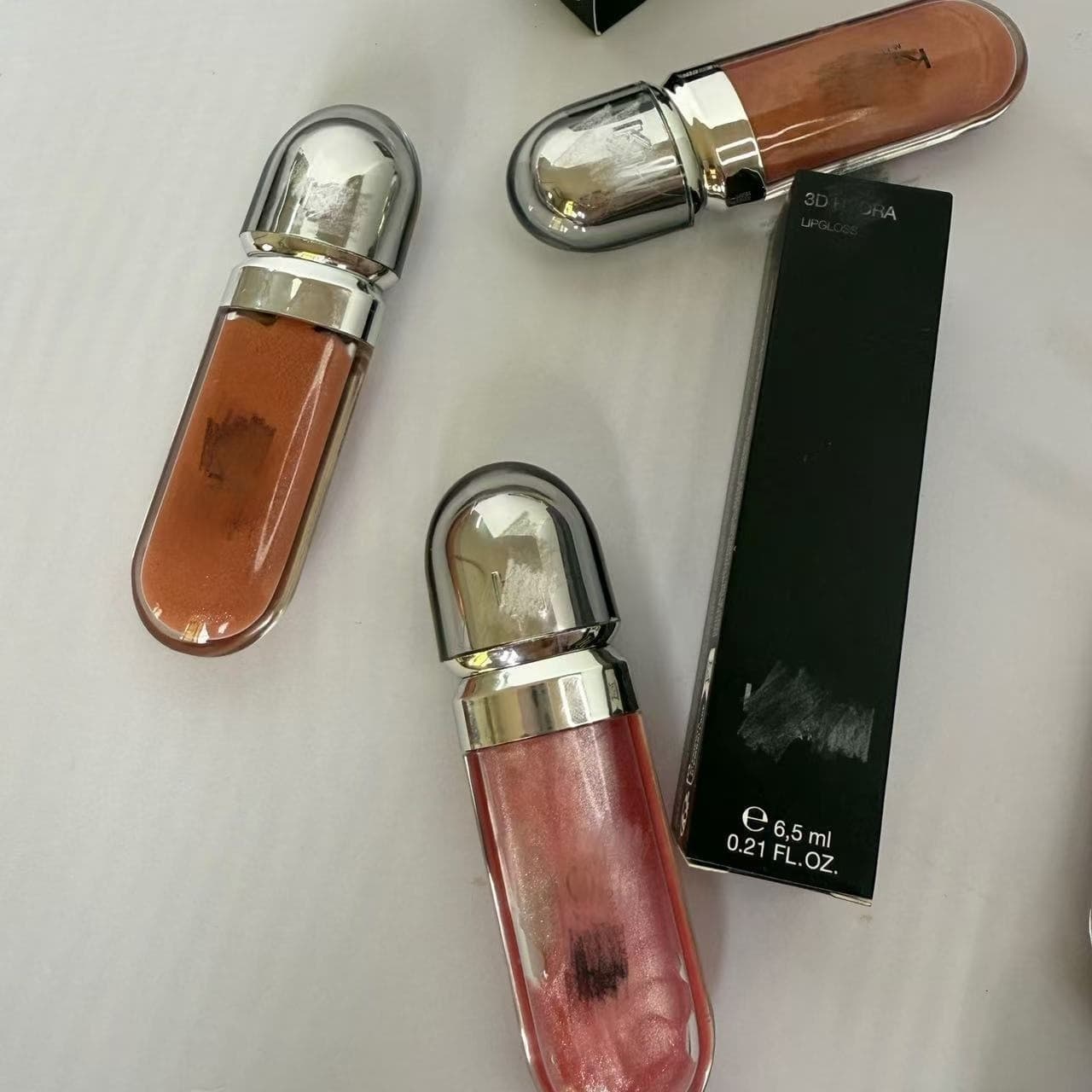 Cross-border Trade 3D Transparent Lip Gloss 6.5ml Plumping Lip Gloss Full Size Big Brand In Stock Wholesale Live Streaming Exclusive 01/21