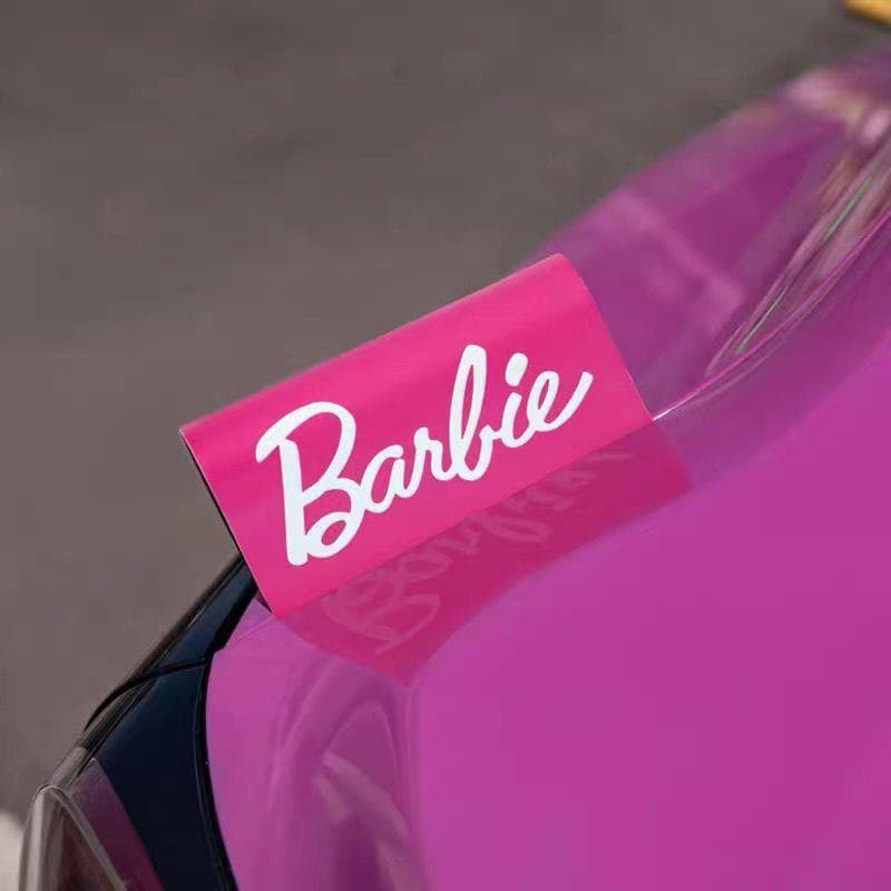 Barbie car decoration stickers, washed label stickers, logo stickers, car body and rear ornaments adorn for cute girls