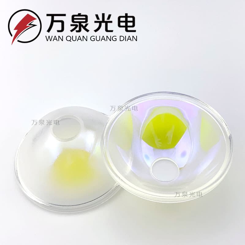 Custom factory order for high borosilicate glass substrate reflector cups with UV coating, lamp shade aperture 144mm