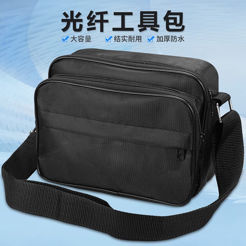 Fiber Cold Splicing Tool Kit with Red Light Pen, Optical Power Meter, Cutter Set, Storage Bag, Portable Case 24*10*18cm