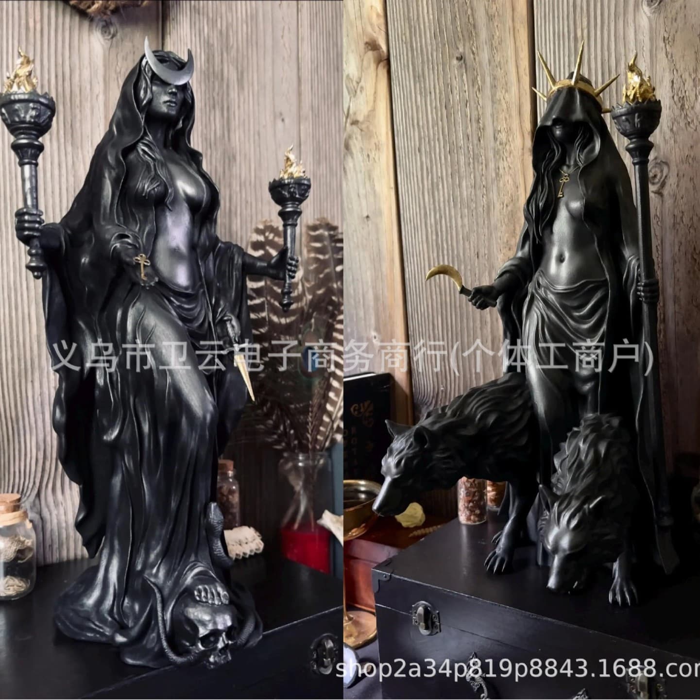 Hecate Niktipolos Resin Statue