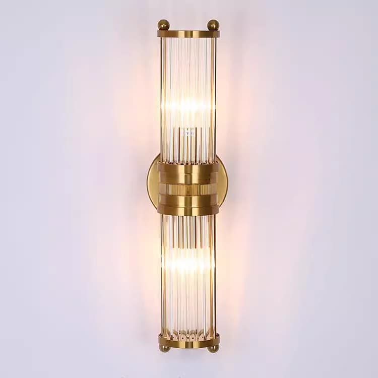Light Luxury Crystal Wall Lamp Nordic Postmodern Minimalist Living Room Background Wall Stairway Hallway Corridor Bedroom Bedside Light Fixture