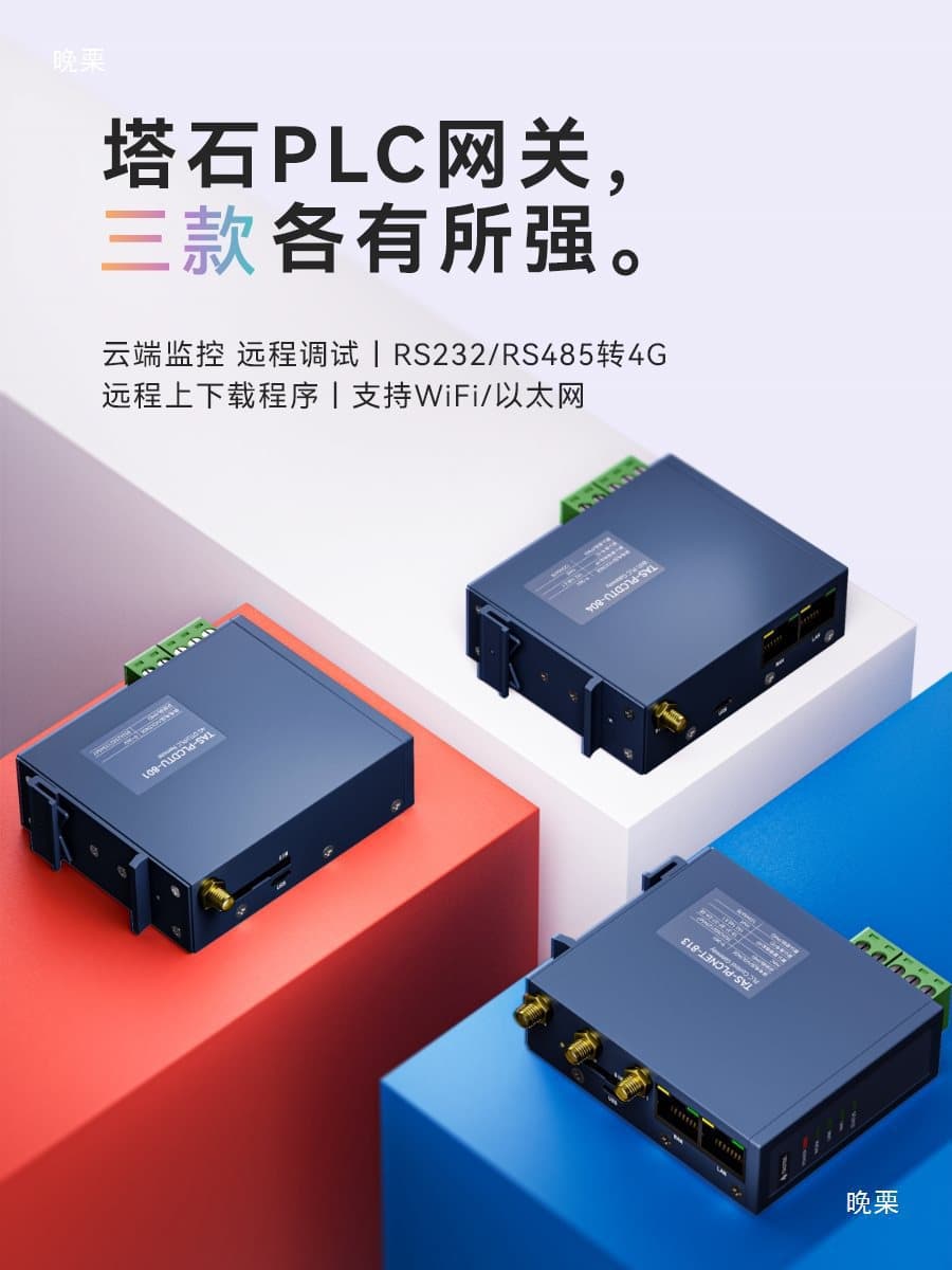 4G module DTU wireless communication, 4GDTU transparent transmission RS485 communication, remote program upload/download, control and monitoring PLC