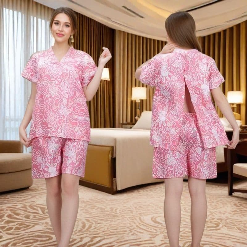 Back-Opening Sauna Suit, Physiotherapy Suit, Back-Opening Massage Suit, Sauna Suit, Back-Opening Button Moxibustion Suit, Cupping Massage Suit