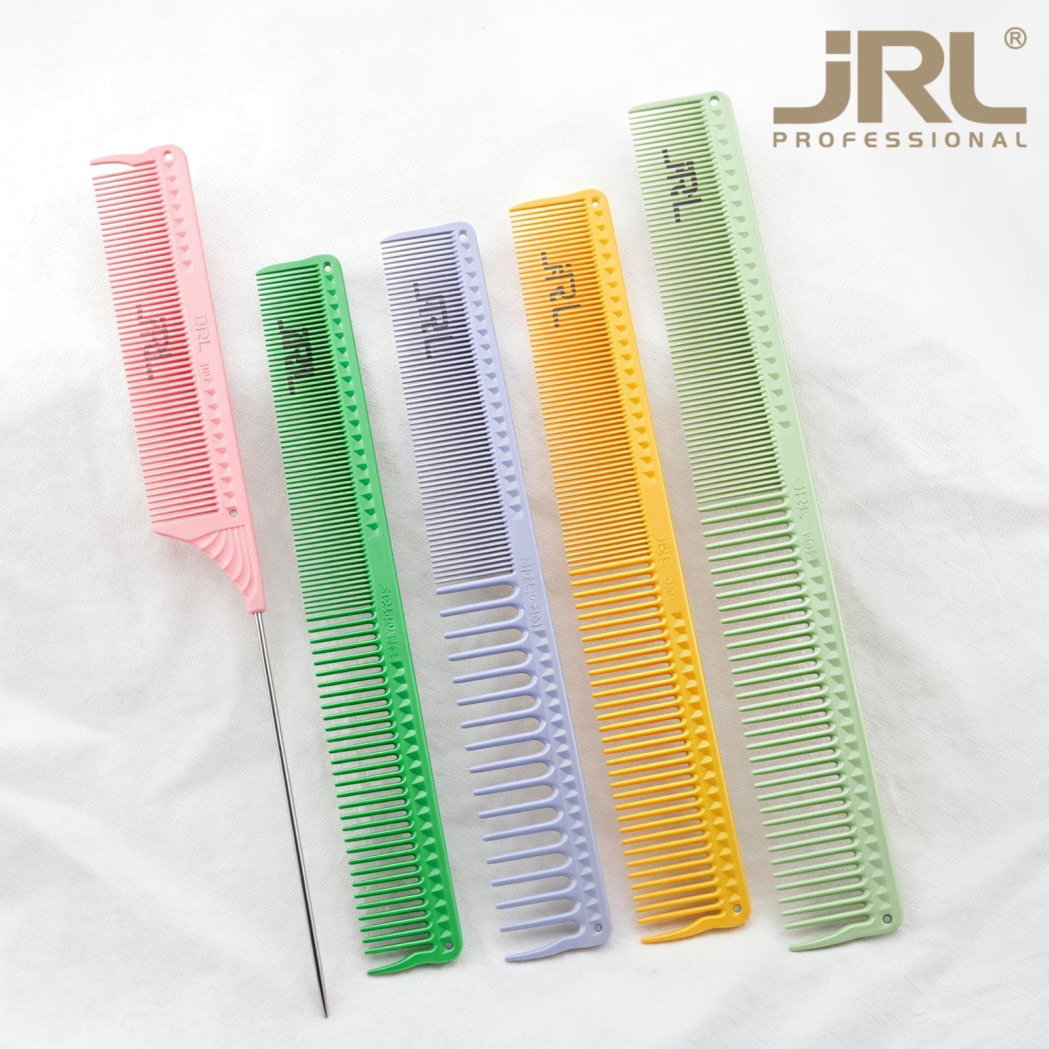 JRL Hair Cutting Comb Tail Comb Barber Comb for Women Medium and Short Hair Heat Resistant Anti-Static Styling Comb