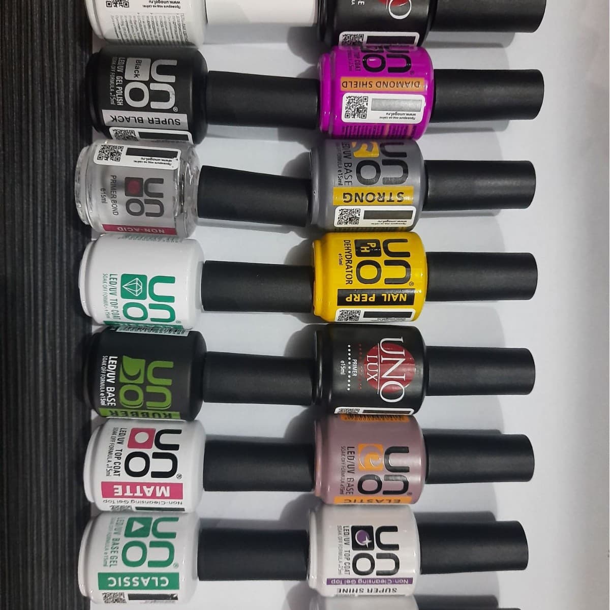 Cross-Border Foreign Trade UNO Nail Supplies 15ML Uno Nail Gel Top Coat Base Coat Function Gel Wholesale