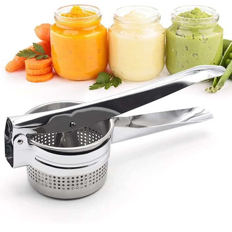 Household stainless steel potato masher vegetable stuffing squeezer 430 stainless steel juicer juicer residue juice separation