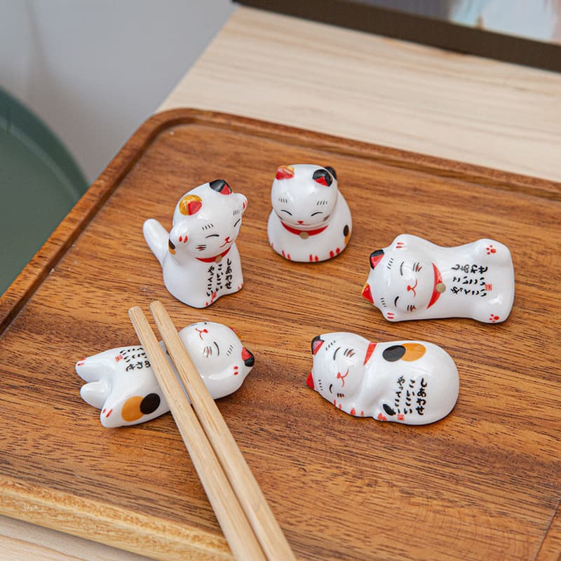 Cute Cat Chopsticks Rest Set