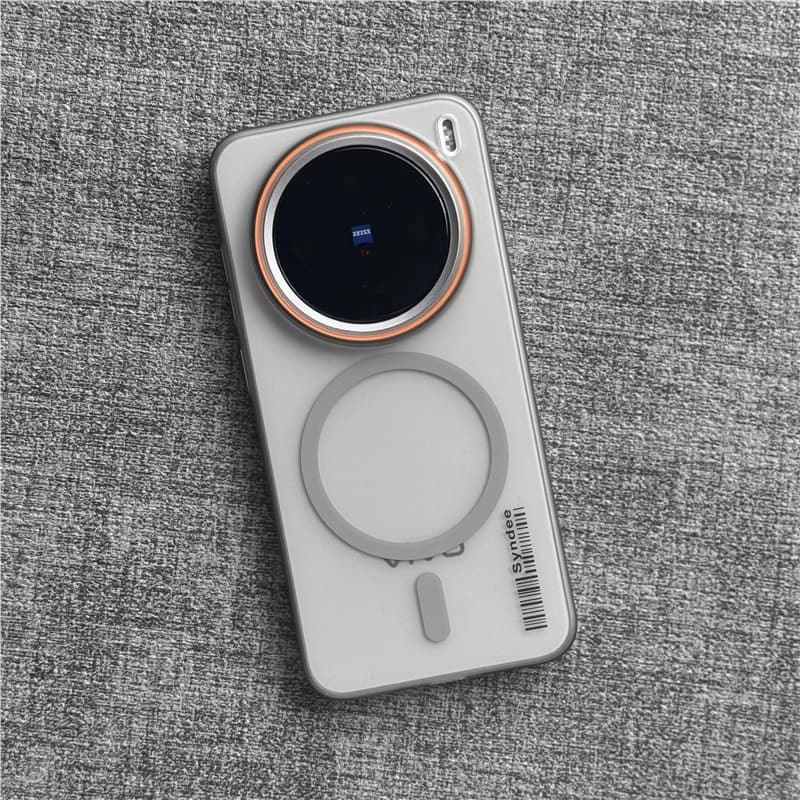 Titanium Gray Soft Yarn Case for vivo X200 Pro mini, X200s Magnetic Matte Hard Case, S30, iQOO 13