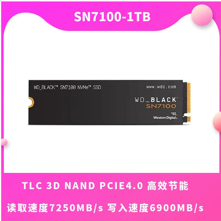 WD Western Digital SN7100 1TB/2TB/4TB SSD Solid State Drive for Desktop PC Gaming Esports