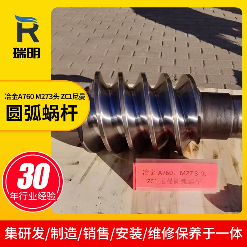 Metallurgical A760 M273 Head ZC1 Niemann Arc Worm Gear, Mechanical Transmission Worm Gear and Worm Shaft Manufacturer Supply