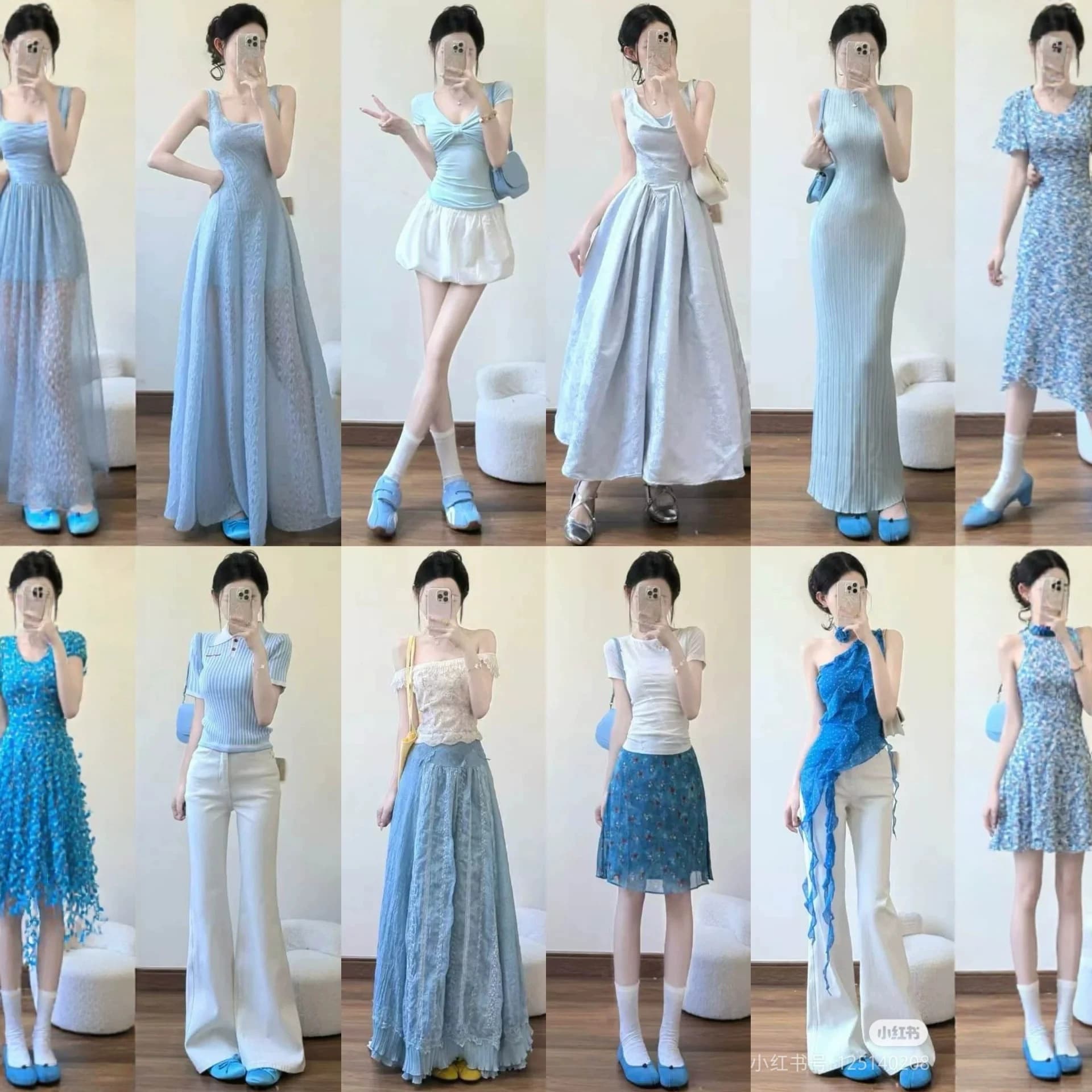 Thirteen Lines Summer New Brand Women's Tops Dresses Skirts Mixed Styles Bag Physical Store Live Streaming Booth Wholesale