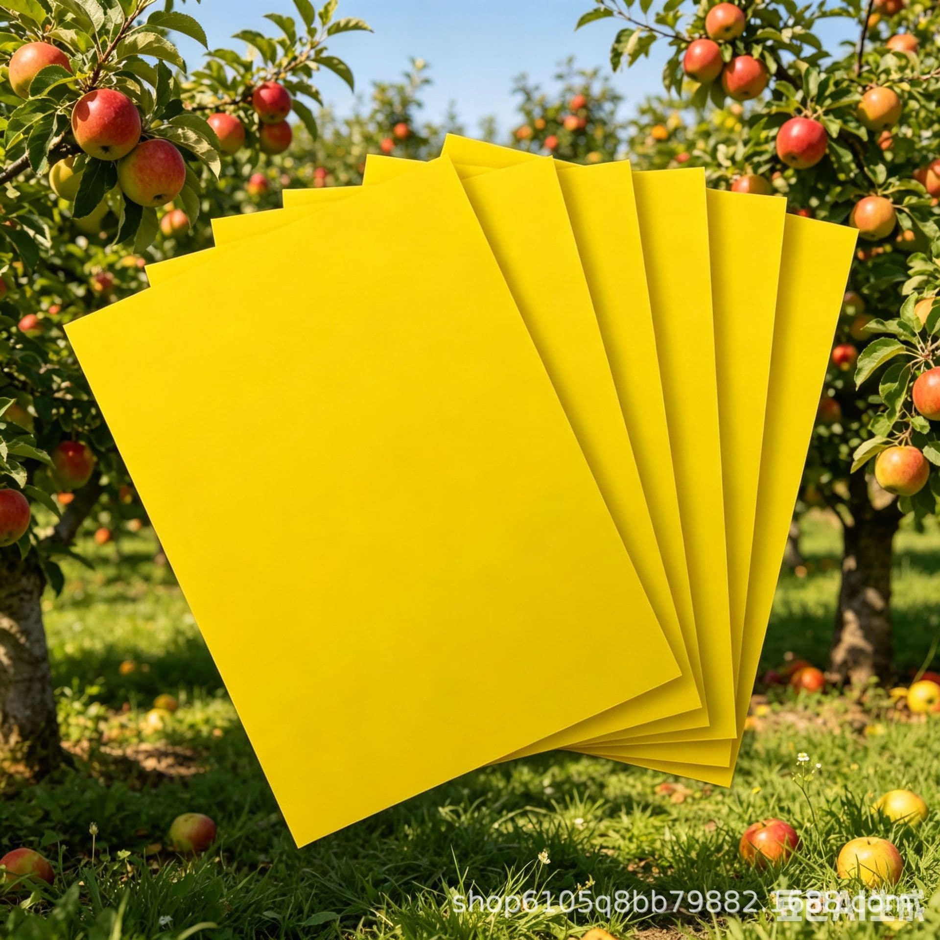 Cross-border Double-sided Strong Sticky Insect Trap Yellow Blue Board Lure Board New PET Material Orchard Greenhouse Yellow Insect Trap Board