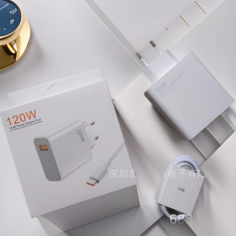 For Xiaomi 12/12 Pro Flash Charge Charger Head 120W Fast Charger Head US/EU/UK Standard Phone Charger Wholesale