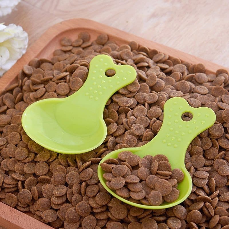 Pet Food Scoop / Candy-Colored Small Heart-Shaped Dog Food Spoon Plastic Food Scoop Rabbit Food Scoop