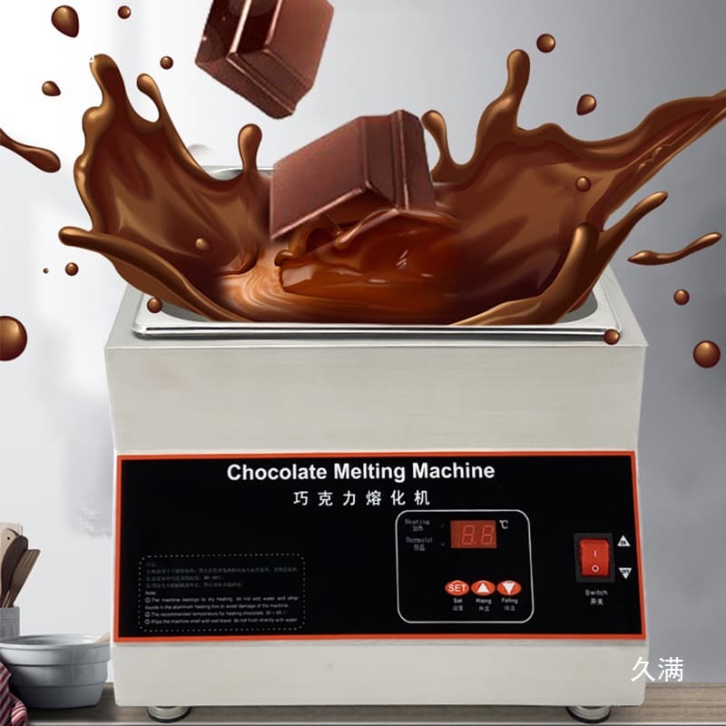Chocolate Melting Machine with Hot Air Circulation Heating, Commercial Thermostatic Insulation Baking Melting Pot