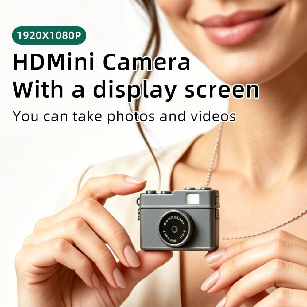 Retro Mini Camera HD 1080P Portable Photo Video Student Everyday Digital Camcorder